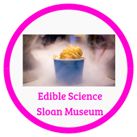 Edible Science Sloan Museum Badge